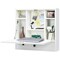 Wall-Mount Floating Desk Foldable Space Saving Laptop Workstation